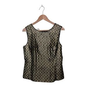 Studio M Gold Metallic Vest Top size Medium